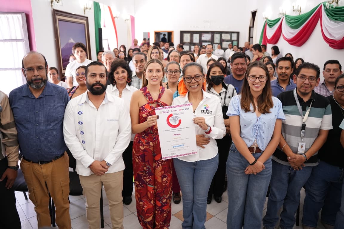 Atlixco recibe Distintivo Nacional de Calidad Turística Nivel Diamante